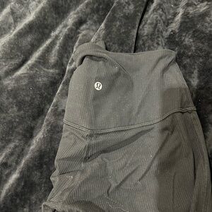 Lululemon Black ribbed Align flare Leggings
